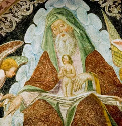 Fresco, novacella, abby, Bressanone, trentino, alto, adige, itália